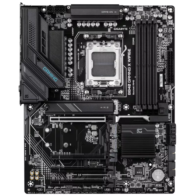 Motininė plokštė GIGABYTE B840 GAMING X WIFI6E, AMD B550, Socket AM5, ATX