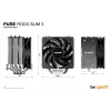 „be quiet! Pure Rock plonas 3“ procesoriaus oro aušintuvas 10 cm, sidabrinis, 1 vnt.