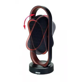 Unold Keraminis ventiliatorinis šildytuvas 3D, Ventiliatorinis elektrinis patalpos šildytuvas, Keraminis, -45–45°, 80°, 8 val., 1,5 m