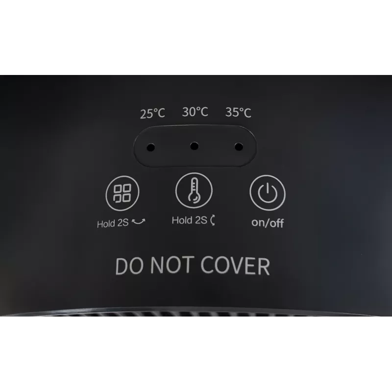 Unold Keraminis ventiliatorinis šildytuvas 3D, Ventiliatorinis elektrinis patalpos šildytuvas, Keraminis, -45–45°, 80°, 8 val., 1,5 m