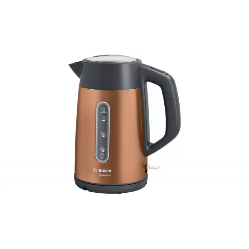 Bosch TWK4P439 elektrinis virdulys 1,7 l 2400 W juoda, auksinė
