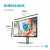 HP Z25xs G3 kompiuterio monitorius 63,5 cm (25 colių) 2560 x 1440 pikselių Quad HD juodas