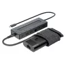 USB-C stotelė ir nešiojamojo kompiuterio įkroviklis HP 9H0H9AA#ABB Kompaktiškas dizainas, universalus ryšys