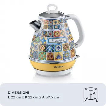 Elektrinis virdulys Ariete 2869/0P 1.7L 2200W Įvairiaspalvis Geltonas