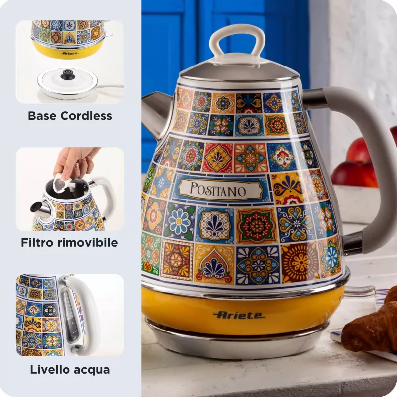 Elektrinis virdulys Ariete 2869/0P 1.7L 2200W Įvairiaspalvis Geltonas