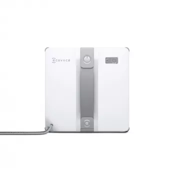 Langų valiklis Ecovacs WINBOT MINI — siurbimas, Li-Ion baterija, min lango dydis 22×25 cm, 1,3 kg, 215×215×55 mm, pilkas/baltas