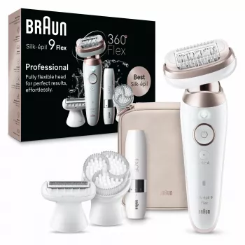 Braun Silk-épil 9 Flex 9-360 3D 40 pincetų Rožinė, Balta
