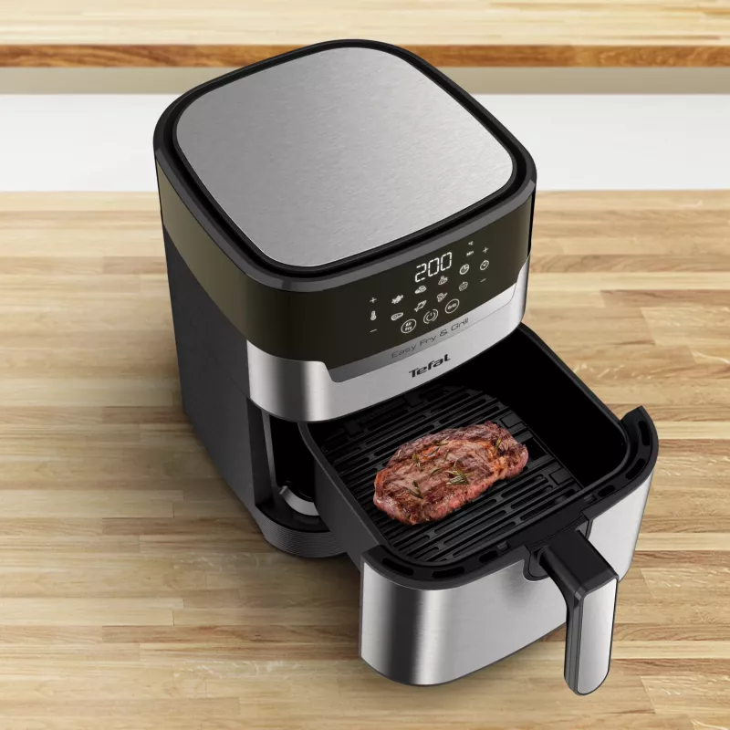Tefal Easy Fry & Grill EY505D Vienvietis 4,2 L Atskiras 1550 W Karšto oro gruzdintuvė Nerūdijantis plienas
