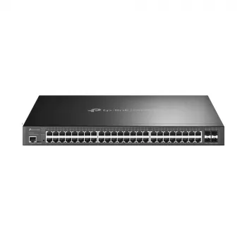 TP-Link Omada 48 prievadų Gigabit ir 4 prievadų 10GE SFP+ L2+ valdomas jungiklis su 48 prievadų PoE+