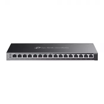 TP-Link Omada 16 prievadų „Gigabit“ išmanusis jungiklis su 8 prievadais PoE+, valdomas, L2/L2+, „Gigabit Ethernet“ (10/100/1000), maitinimas per Ethernet (PoE), montavimas stove