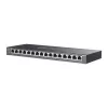 TP-Link Omada 16 prievadų „Gigabit“ išmanusis jungiklis su 8 prievadais PoE+, valdomas, L2/L2+, „Gigabit Ethernet“ (10/100/1000), maitinimas per Ethernet (PoE), montavimas stove