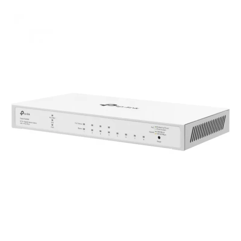 TP-Link FESTA FS308GP tinklo jungiklis Valdomas Gigabit Ethernet (10/100/1000) Maitinimas per Ethernet (PoE) Baltas