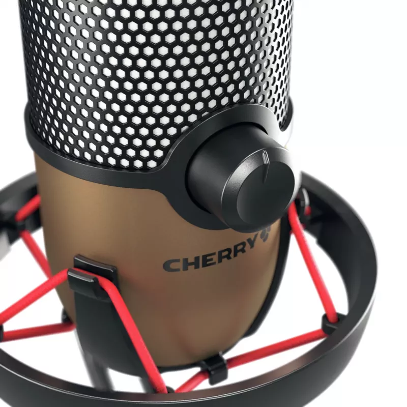 CHERRY UM 9.0 PRO RGB Juoda, Copper stalinis mikrofonas