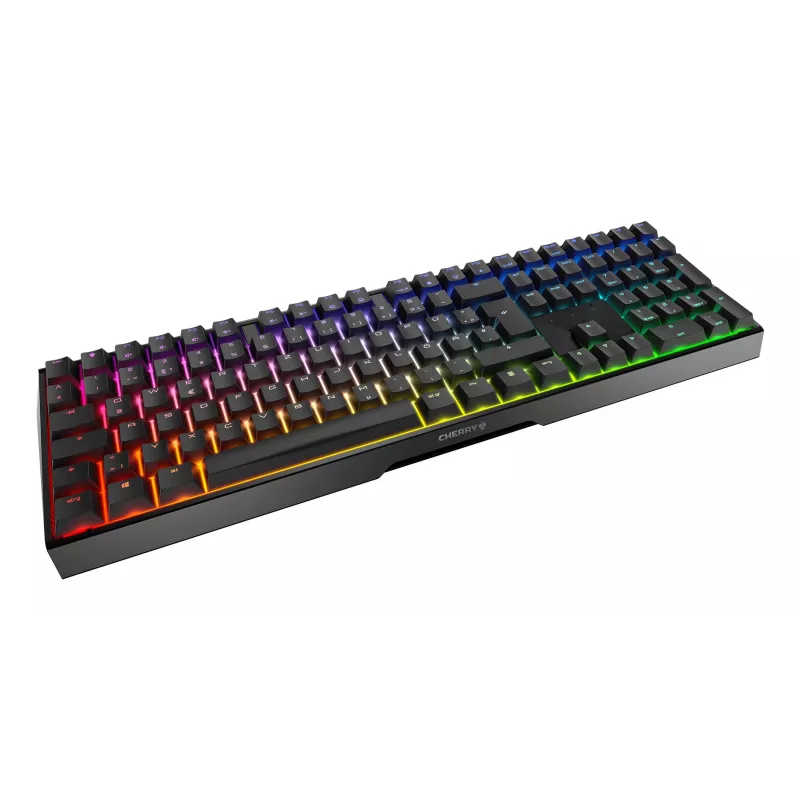 CHERRY MX 3.0S RGB klaviatūra, skirta žaidimams, USB, QWERTZ, vokiška, juoda