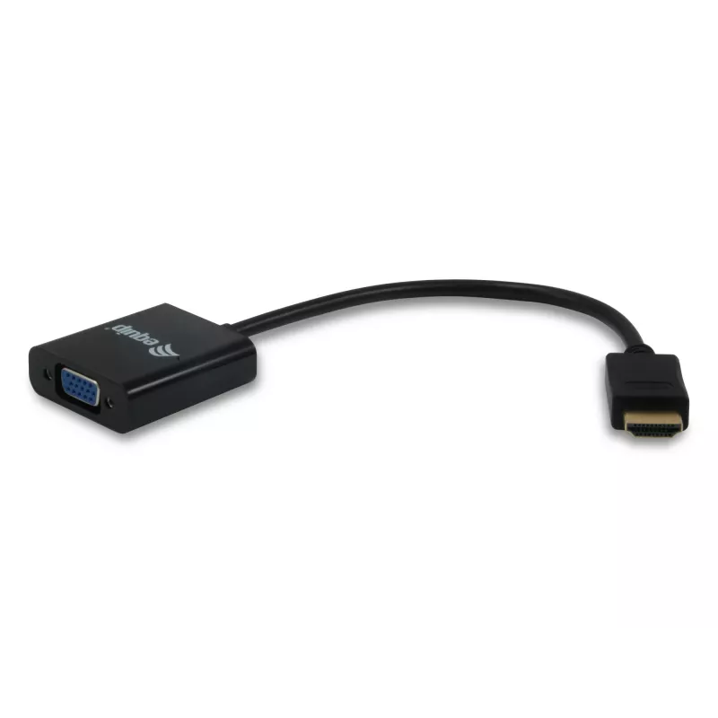 Equip HDMI to HD15 VGA Adapter, HDMI Tipas A (Standard), VGA (D-Sub), Male, Female, Straight, Straight