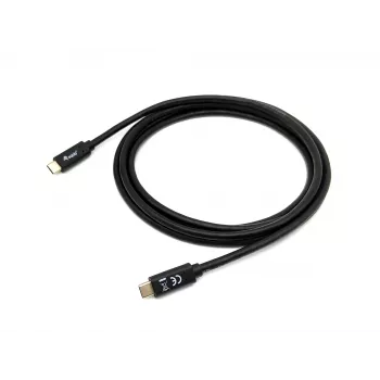 Equip USB 3.2 Gen 1x1 Type-C į C, V/V, 2,0 m, 2 m, USB C, USB C, USB 3.2 Gen 1 (3.1 Gen 1), 5 Gbit/s, juoda