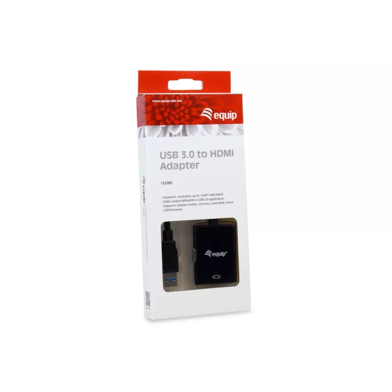 Equip USB 3.0 į HDMI adapteris, 3.2 Gen 1 (3.1 Gen 1), USB Type-A, HDMI išvestis, 1920 x 1080 pikselių