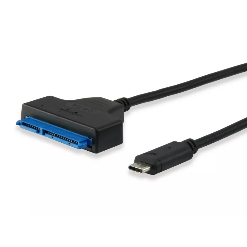 Equip USB Type C to SATA kabelis, Juoda, 6 Gbit/s, 50 mm, 150 mm, 500 mm, 50 g