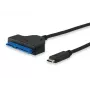 Equip USB Type C to SATA kabelis, Juoda, 6 Gbit/s, 50 mm, 150 mm, 500 mm, 50 g