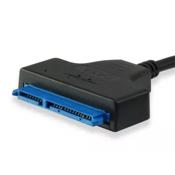 Equip USB Type C to SATA kabelis, Juoda, 6 Gbit/s, 50 mm, 150 mm, 500 mm, 50 g