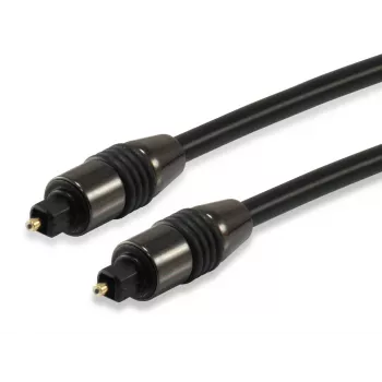 Equip TOSLINK optinis SPDIF skaitmeninis garso kabelis, 1,8 m, TOSLINK, kištukas, TOSLINK, kištukas, 1,8 m, juodas