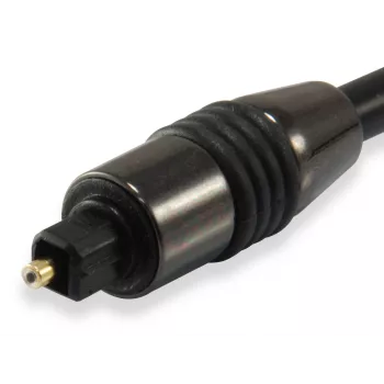 Equip TOSLINK optinis SPDIF skaitmeninis garso kabelis, 1,8 m, TOSLINK, kištukas, TOSLINK, kištukas, 1,8 m, juodas