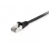 Equip Cat.6 S/FTP Patch Cable, 15m, Black, 15 m, Cat6, S/FTP (S-STP), RJ-45, RJ-45, Black