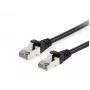 Equip Cat.6A S/FTP Patch Cable, 0,5, juoda, 0,5 m, Cat6a, S/FTP (S-STP), RJ-45, RJ-45, juoda