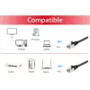 Equip Cat.6A S/FTP jungiamasis kabelis, juodas, 1,5 m, Cat6a, S/FTP (S-STP), RJ-45, RJ-45, juodas
