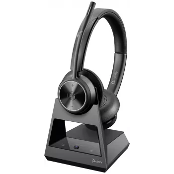 HP Poly Savi 7320 Office Stereo DECT 1880-1900 MHz ausinės, juodos, Meksika, Windows 10, Windows 11, MacOS, TCO, 185 mm
