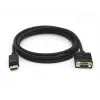 Equip DisplayPort laido kištukas į VGA (HD15) laido kištuką, 2 m, VGA (D-Sub), DisplayPort, laido kištukas, laido kištukas, tiesus
