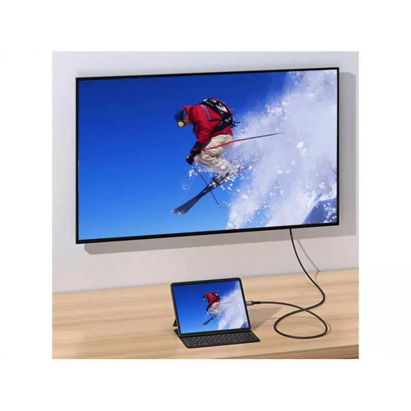 Equip USB-C į HDMI kabelis, M/M, 1,0 m, 4K/30 Hz