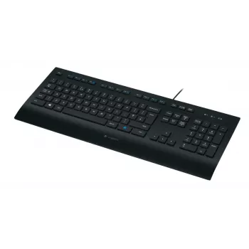 LOGITECH Corded Keyboard K280e - USB - Qwerzu De