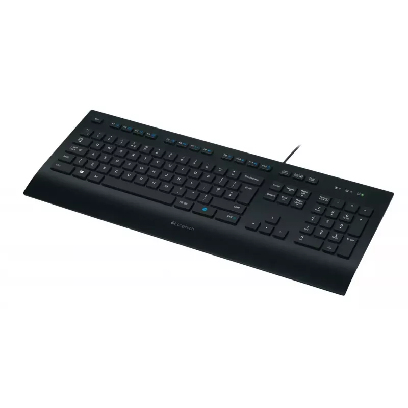 LOGITECH Corded Keyboard K280e - USB - Qwerzu De