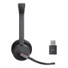 Yealink WH64 Hybrid Dual Teams ausinės belaidės antgalvinės biurui/skambučių centrui Micro-USB Bluetooth juodos