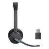 Yealink WH64 Hybrid Dual Teams ausinės belaidės antgalvinės biurui/skambučių centrui Micro-USB Bluetooth juodos