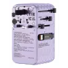 Verbatim Charge 'n' Travel 70W 2C ištraukiamas universalus kelioninis adapteris violetinis