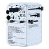 Verbatim Charge 'n' Travel 100W Universalus kelioninis adapteris su įtraukiamu kabeliu, mėlynas