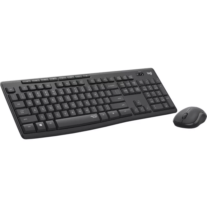Logitech MK295 tylus belaidis rinkinys klaviatūra pelė įskaičiuota Office USB QWERTZ vokiška grafitas