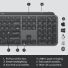 LOGITECH MX Keys Combo For Business Gen 2 - Graphite - Qwertz - Deutsch
