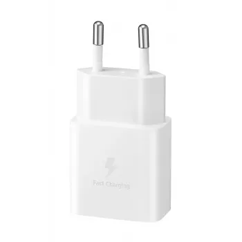 Mobiliojo įrenginio įkroviklis Samsung EP-T1510NWEGEU, 15 W USB-C, 100–240 V kintamoji srovė, skirtas naudoti patalpose, baltas