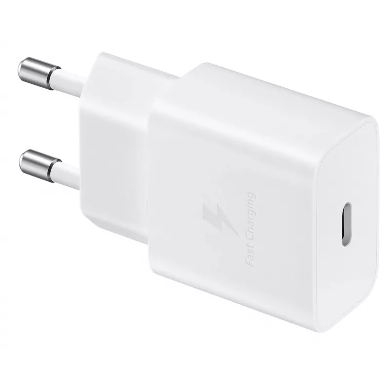 Mobiliojo įrenginio įkroviklis Samsung EP-T1510NWEGEU, 15 W USB-C, 100–240 V kintamoji srovė, skirtas naudoti patalpose, baltas