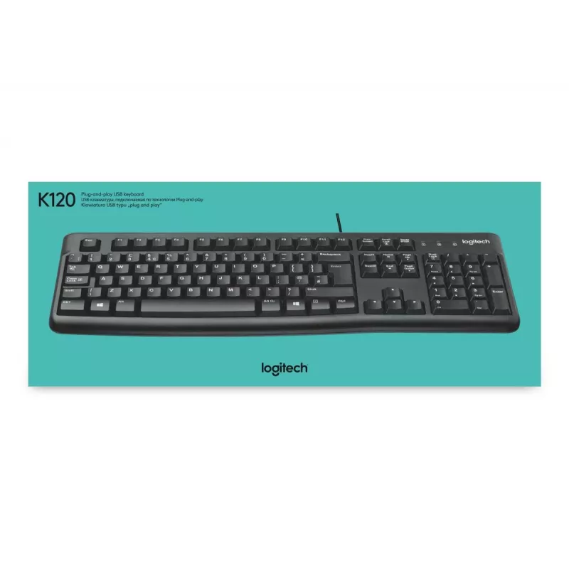 LOGITECH K120 klaviatūra - USB laidinė - QWERTY US/International