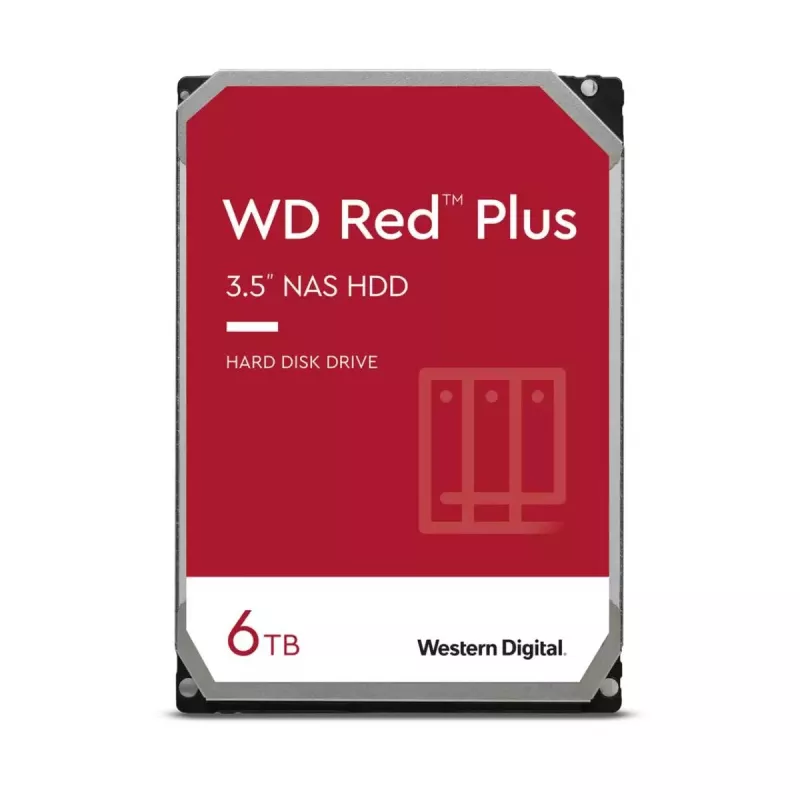 WESTERN DIGITAL kietasis diskas - Red Plus WD60EFPX - 6TB - SATA 6Gb/s - 3.5 inch - 5400 RPM - 256 MB talpykla