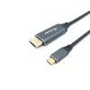 Equip USB-C į HDMI kabelis, M/M, 3,0 m, 4K/60Hz, 3 m, USB Type-C, HDMI Type A (standartinis), kištukas, kištukas, tiesus