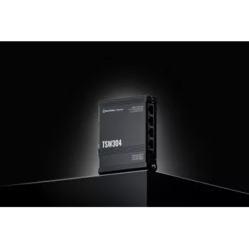 TELTONIKA Tsw304 pramoninis nevaldomas 4 prievadų gigabito Ethernet komutatorius