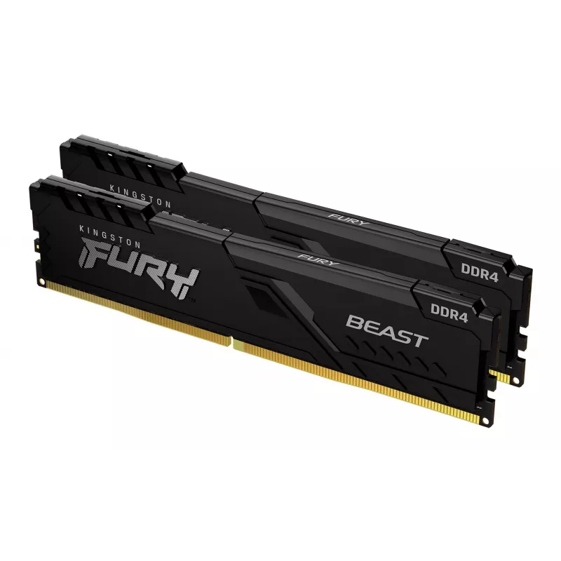 Kingston Technology FURY Beast 32GB 3200MT/s DDR4 CL16 DIMM (2 vnt. rinkinys) juoda
