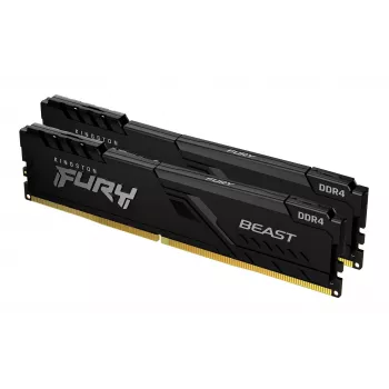 Kingston Technology FURY Beast 32GB 3200MT/s DDR4 CL16 DIMM (rinkinys iš 2) 1Gx8 juoda