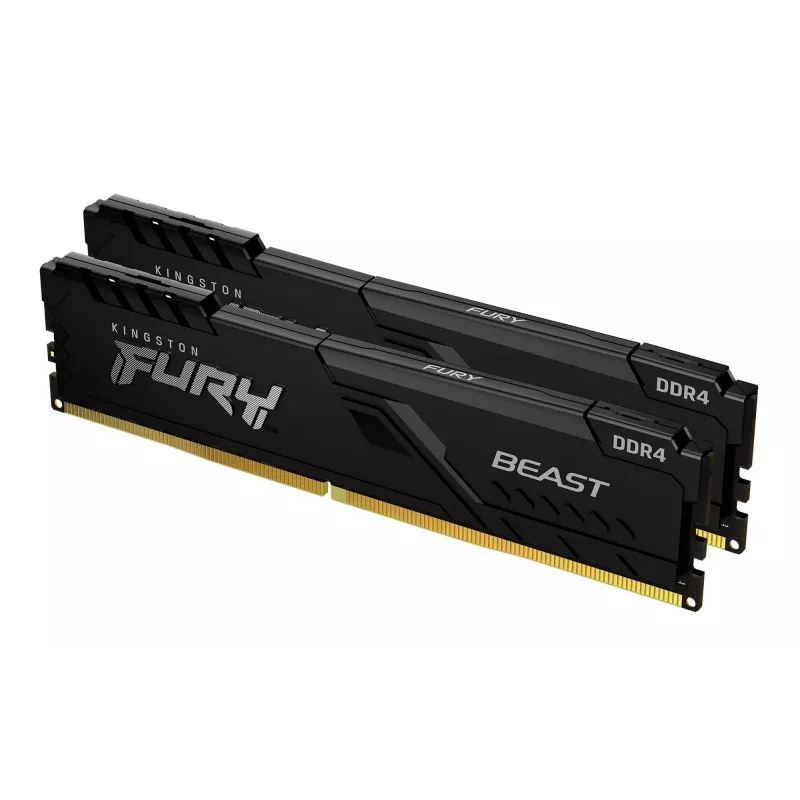Kingston Technology FURY Beast 32GB 3200MT/s DDR4 CL16 DIMM (rinkinys iš 2) 1Gx8 juoda