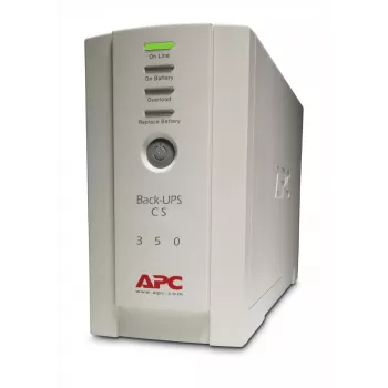 APC Back-UPS, 350VA/210W, bokštinis, 230V, 4x IEC C13 lizdai, keičiama baterija
